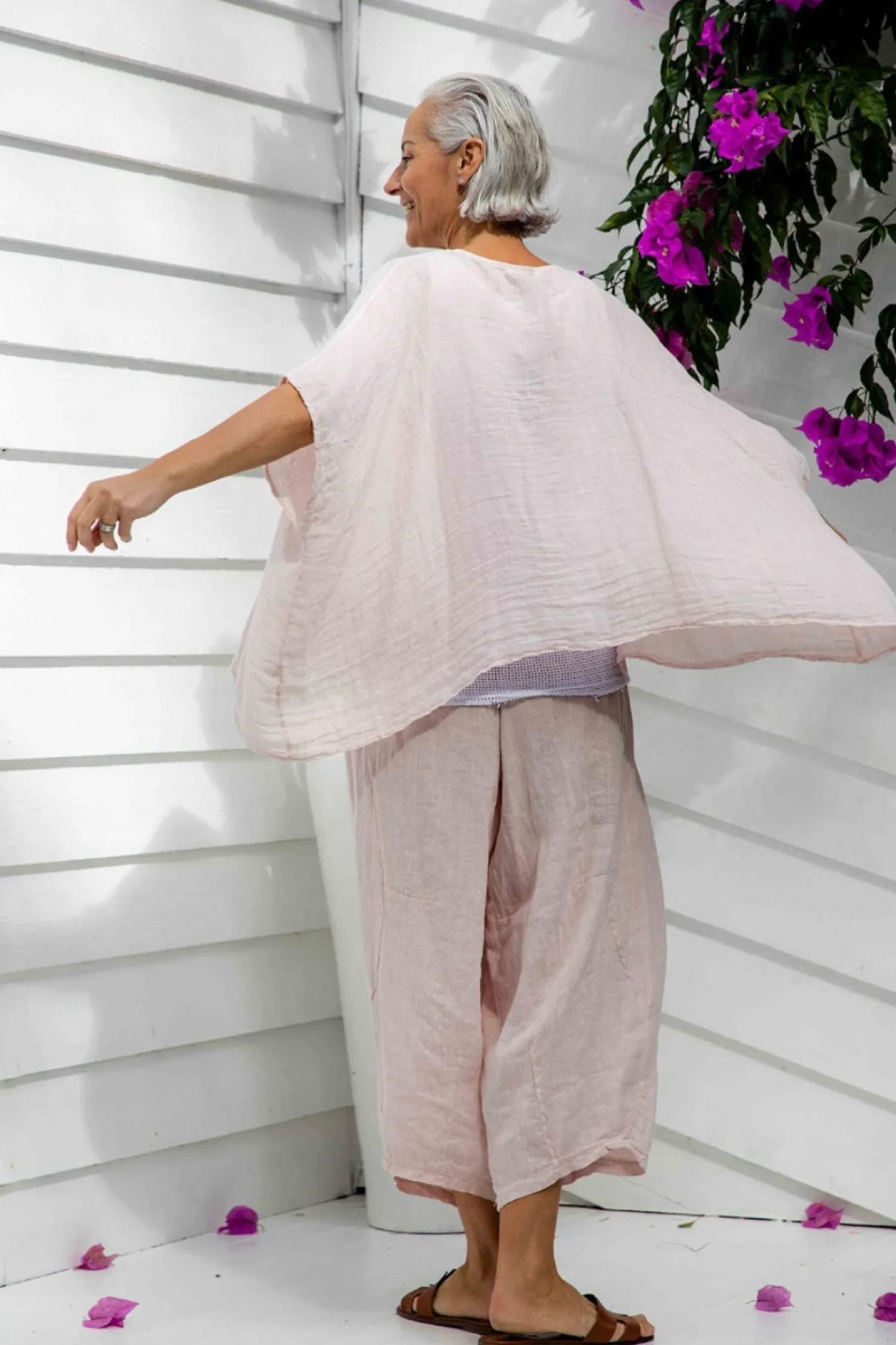 Sale Pisa Jacket - Blush - IC44 Linen Lovers|Coats & Jackets