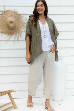 Hot Pisa Jacket - Slate - IC44 Linen Lovers|Coats & Jackets