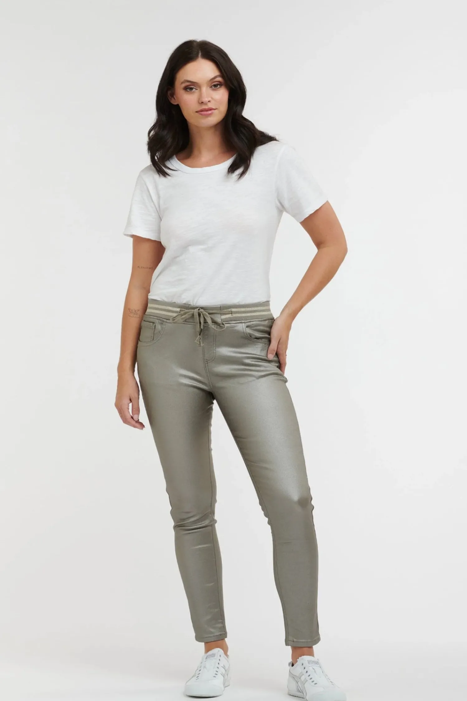 Discount Pleather Tommy Jean - Silver - IS44 Women Women's Jeans