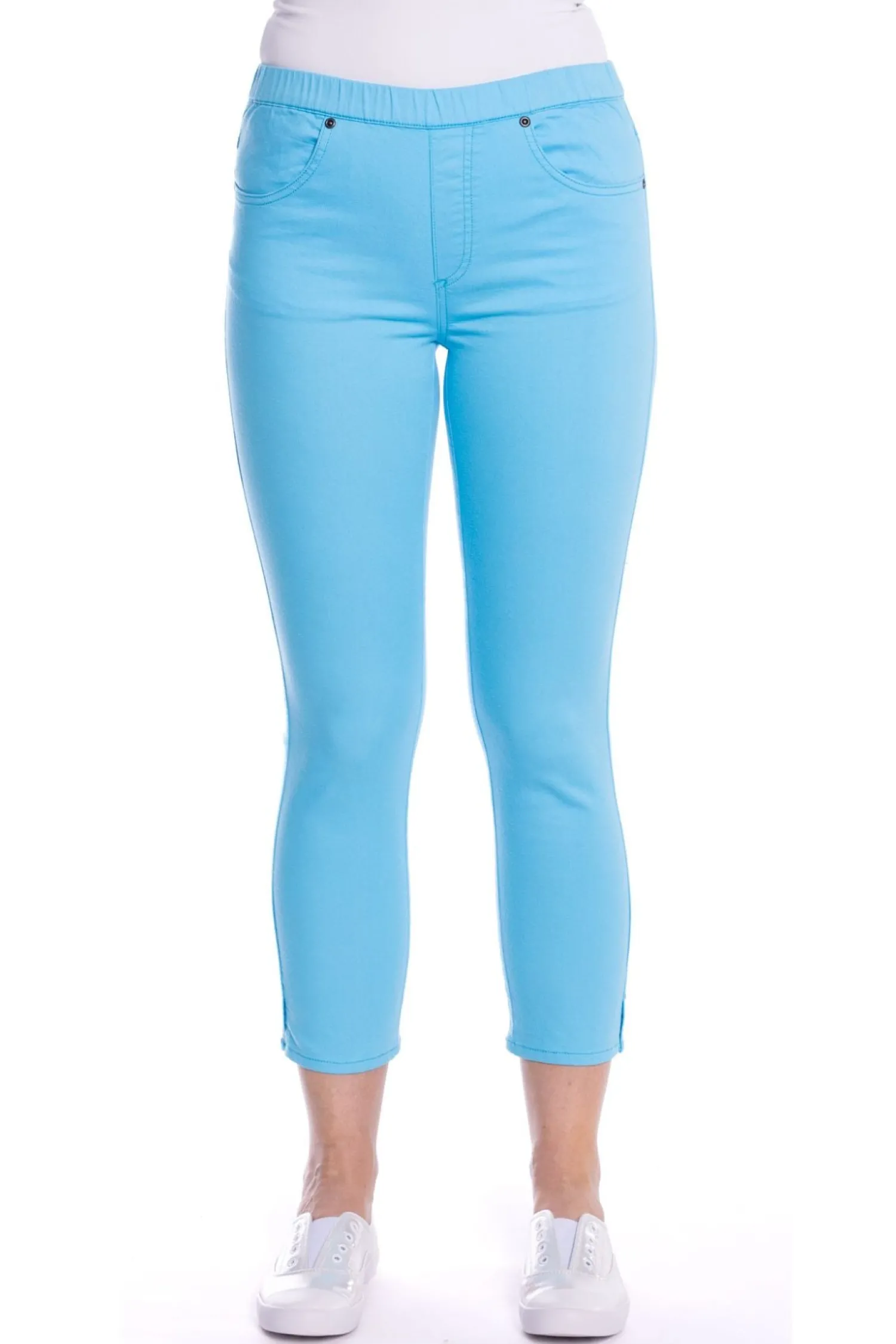 Clearance Pull On 7/8 Jeans - Ocean - CL5 Ladies Pants