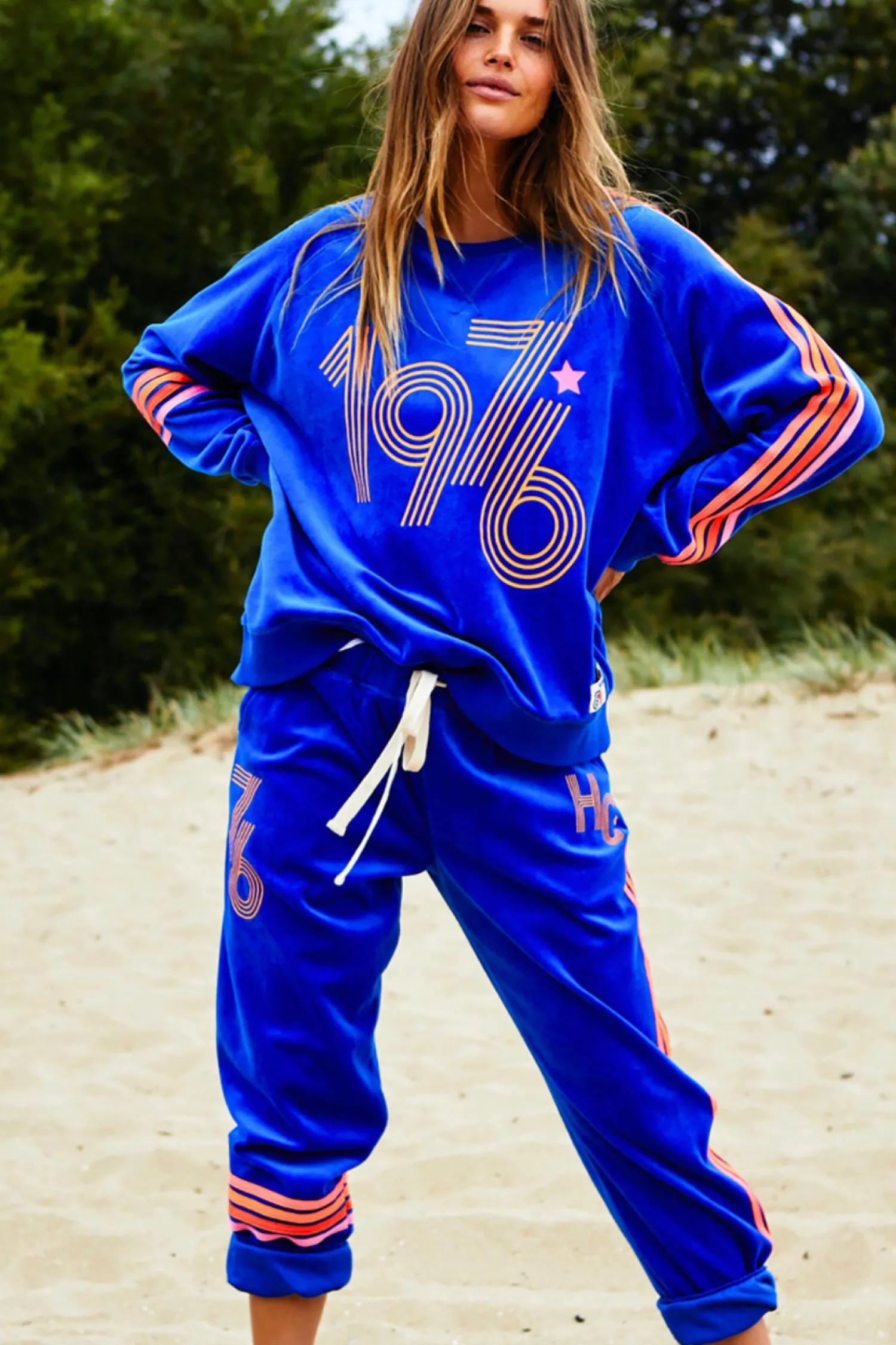 Outlet Retro 76 Royal Track Pant - HC12 Ladies Pants