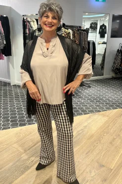Discount Retro Flare Pant - Beige - PH31 Ladies Pants