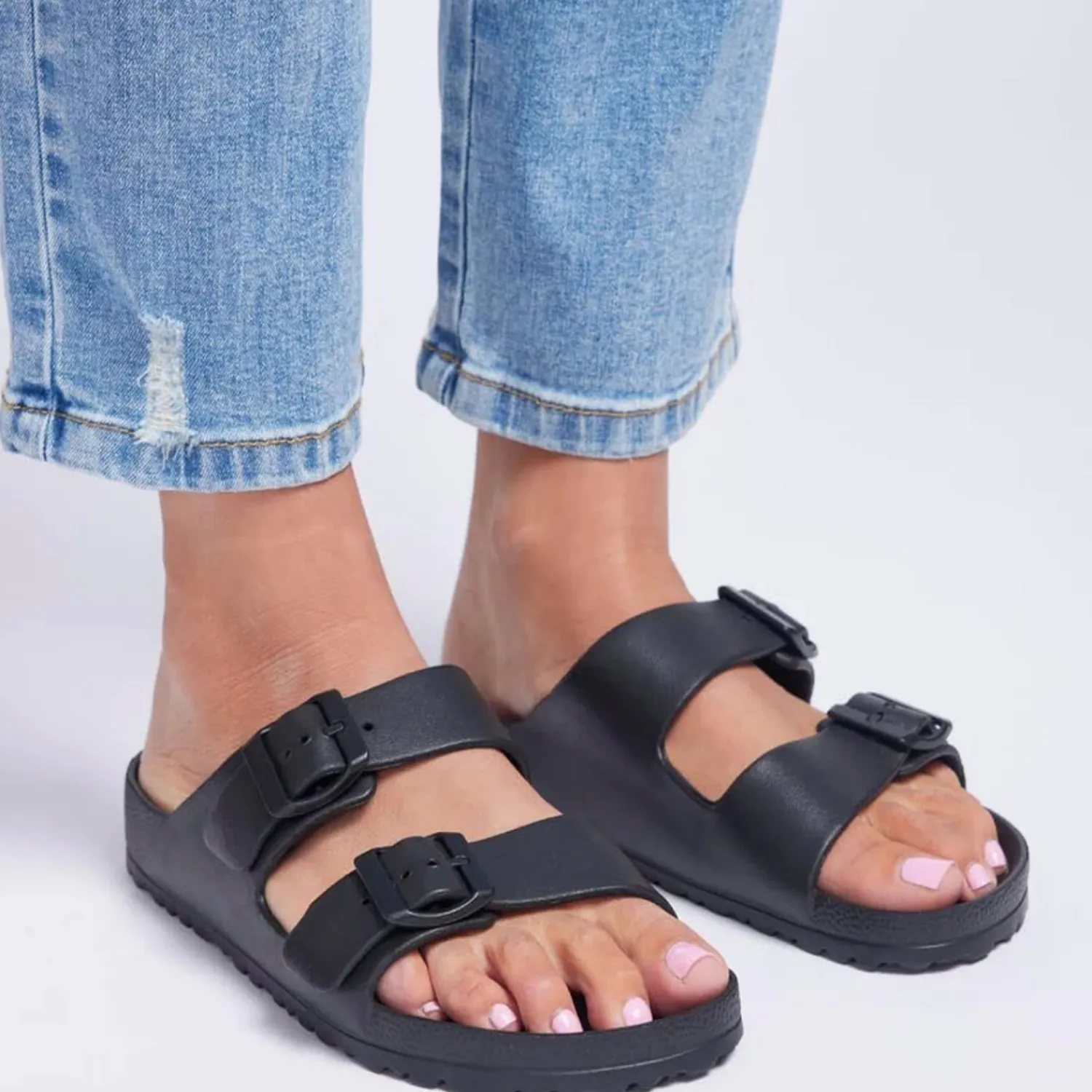 Clearance Ripe Slides - Black - HS4 Sandals