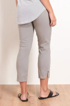 Riveting 7/8 Taper Pant - Pebble - F10 Ladies Pants