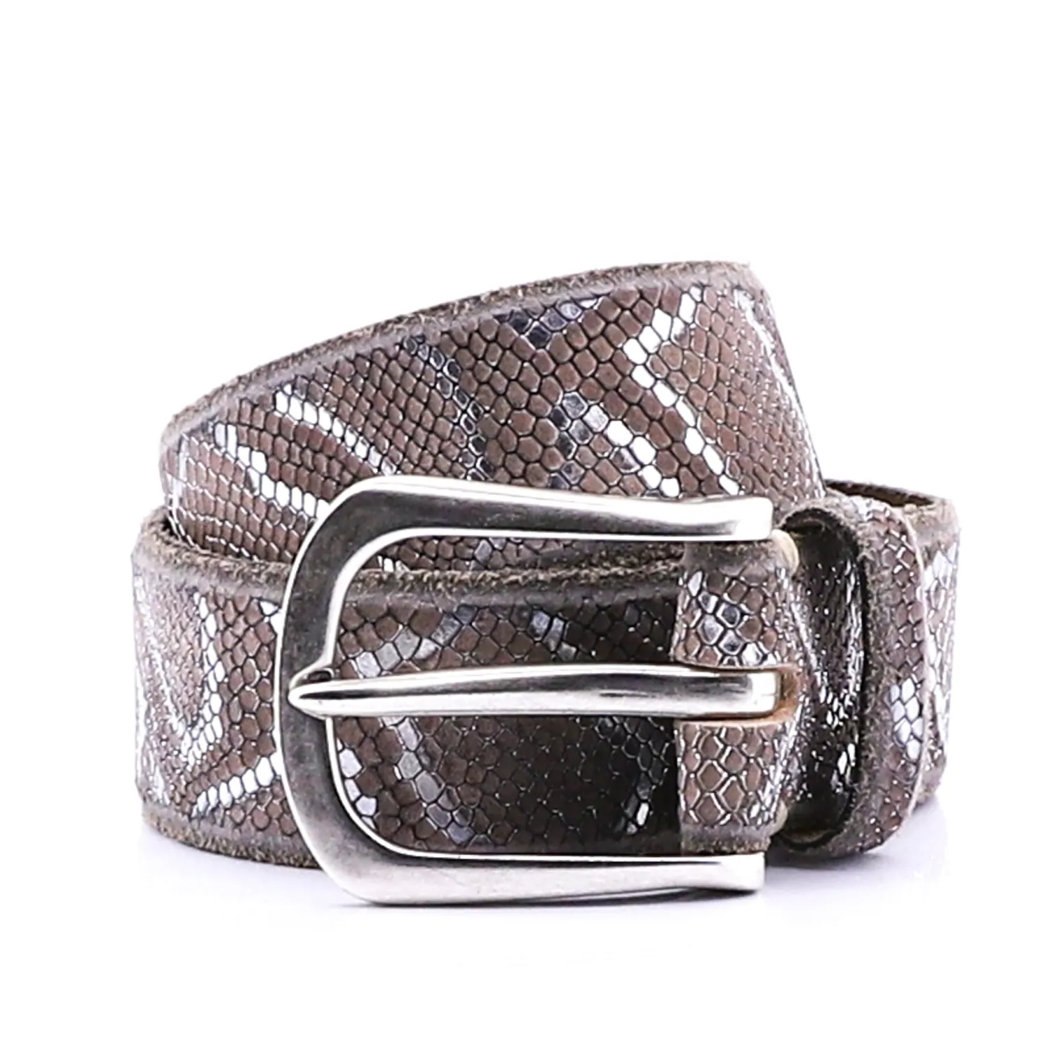 New Sabia Belt - Brown Silver - BB5 Belts