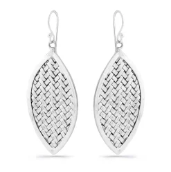 Sanur Silver Earrings - Silver - NS4 Jewellery