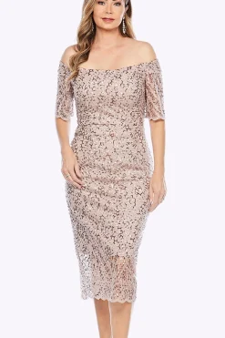 Hot Scalloped Hem Embellished Dress | Pearl | JH10 Weddings & Events