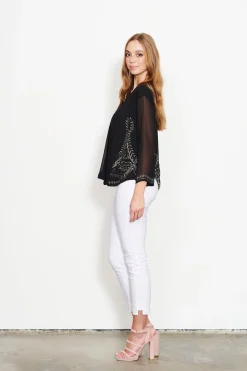 Best Sheer Sleeve Jacket | CAJ19 Shirts & Tops