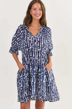 Outlet Shelly Cotton Dress - Freshwater Pearl - N2 Dresses