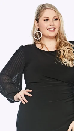 Online Silhouette Shift Dress - Black - LJ10 Weddings & Events