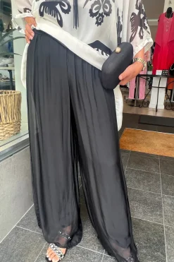 Best Silk Viscose Pants - Black - CG17 Ladies Pants