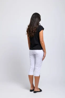 Outlet Split Enz Pants - White - F23 Ladies Pants