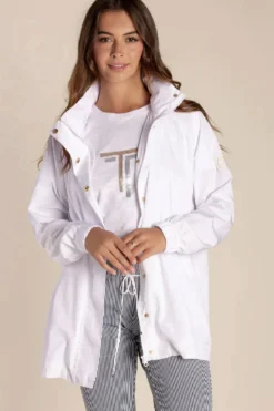 New Spray Jacket - White - TT9 Coats & Jackets