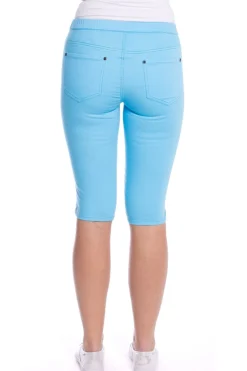 Best Stretch Pull On Jean Short - Ocean - CL4 Shorts