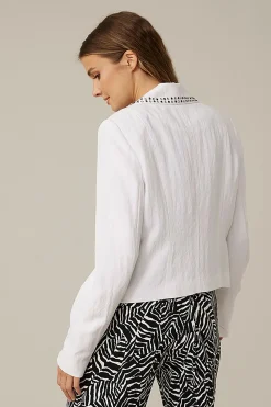 Online Studded Jacket | White | JR13 Coats & Jackets