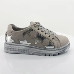 Best Taupe Silver Taipei Sneaker - RS35 Sneakers