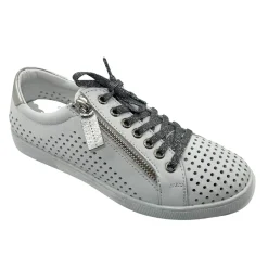 Online Temple Sneaker | White & Silver | RS31 Casual Shoes
