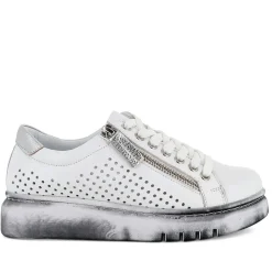 Discount Timor Sneaker - White & Silver - RS28 Sneakers