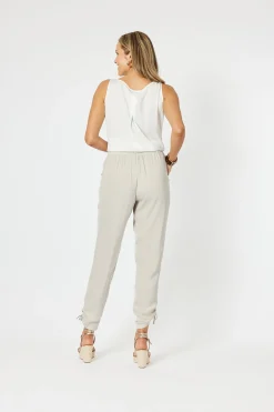 Discount Traveller Luxe Side tie Pant - Champagne - HV3 Ladies Pants