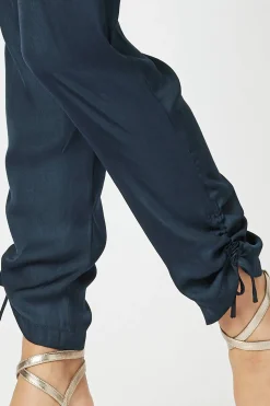 Best Traveller Luxe Side tie Pant - Navy - HV3 Ladies Pants