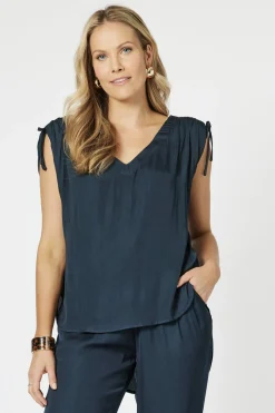 Traveller Luxe Top - Navy - HV10 Shirts & Tops