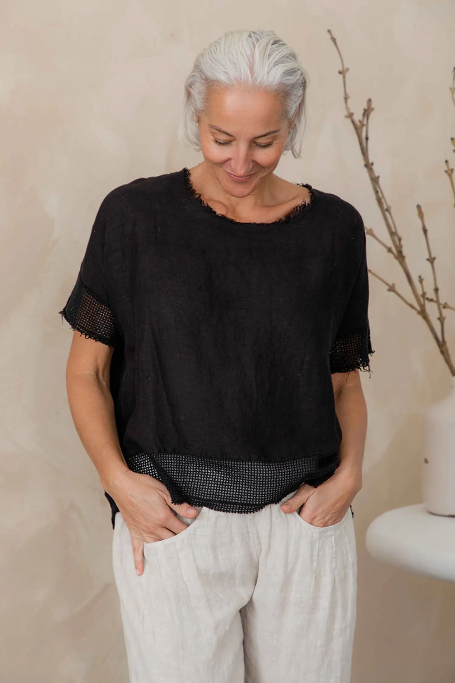 Discount Trenta Top - Black - IC5 Shirts & Tops