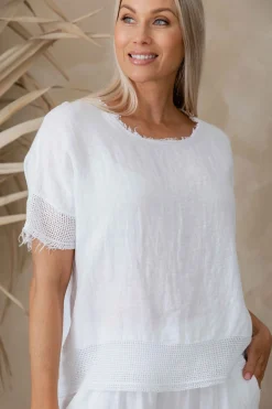 Discount Trenta Top - White - IC5 Shirts & Tops
