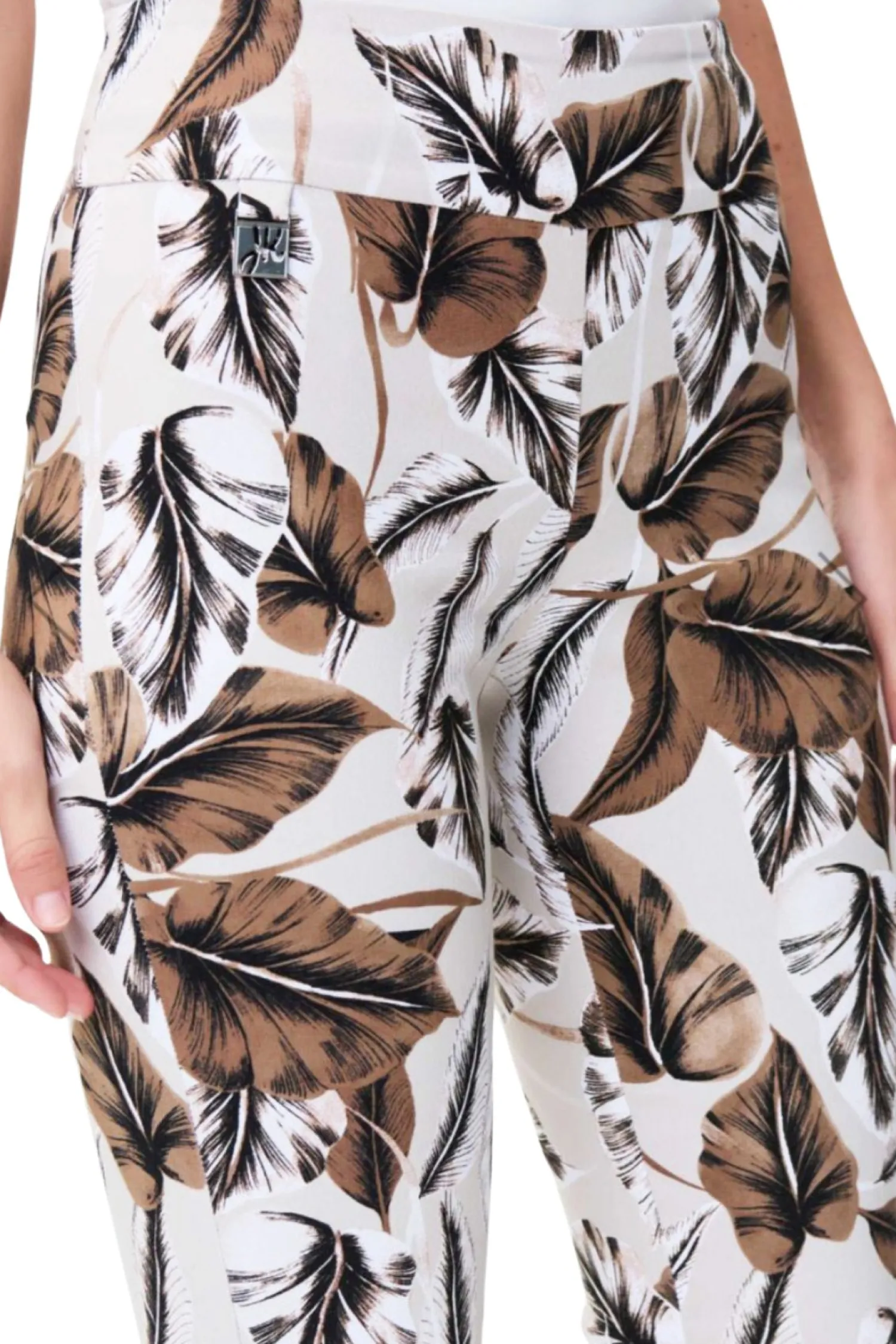Discount Tropical Print Capri Pant |JR12 Ladies Pants