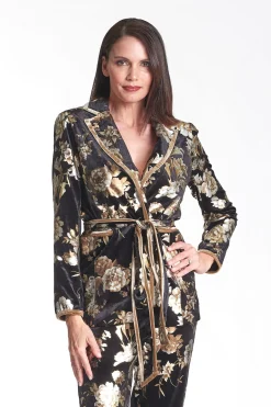 Outlet Velvet Jacket - Flower Print - PR9 Weddings & Events