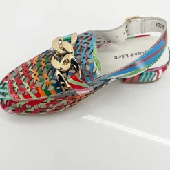 Clearance Vooper Leather Heel - Multi - DJ29 Sandals|Heels