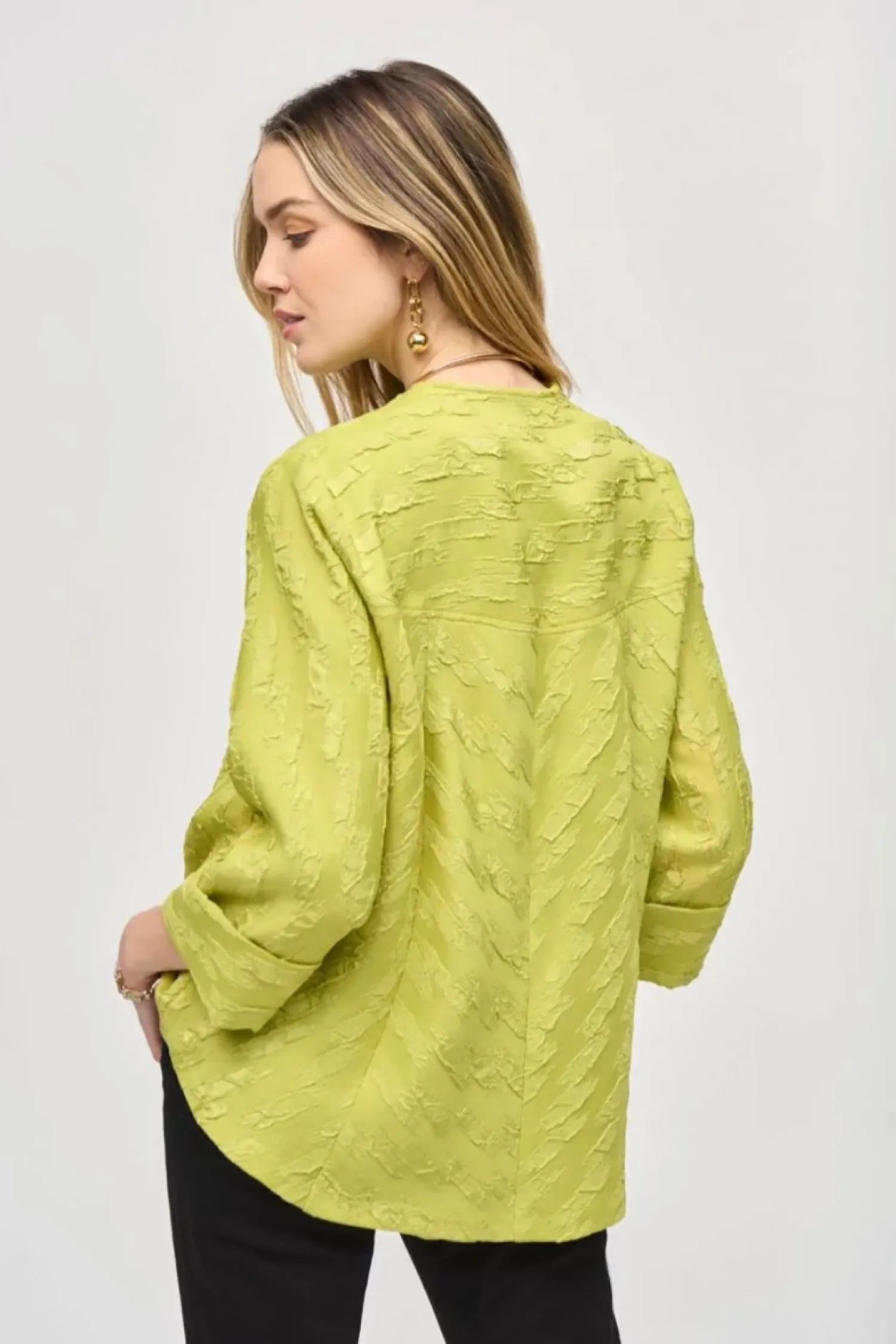 Discount Wasabi Jacquard Swing Jacket - JR22 Coats & Jackets