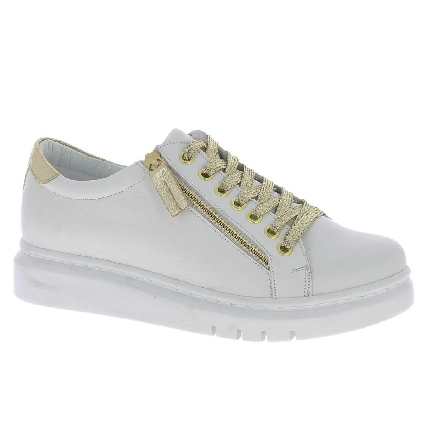 Sale White/Gold Tatter Fresh Sneaker - RS3 Sneakers