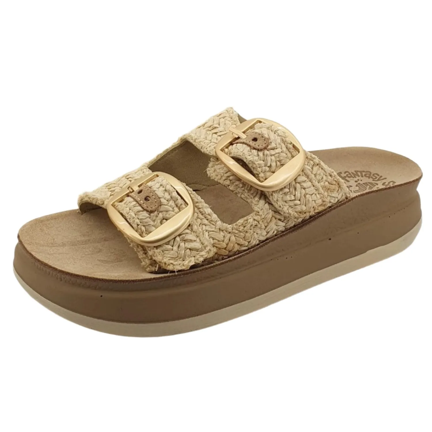 Outlet Zefi - Vanilla Raffia - FY6 Sandals
